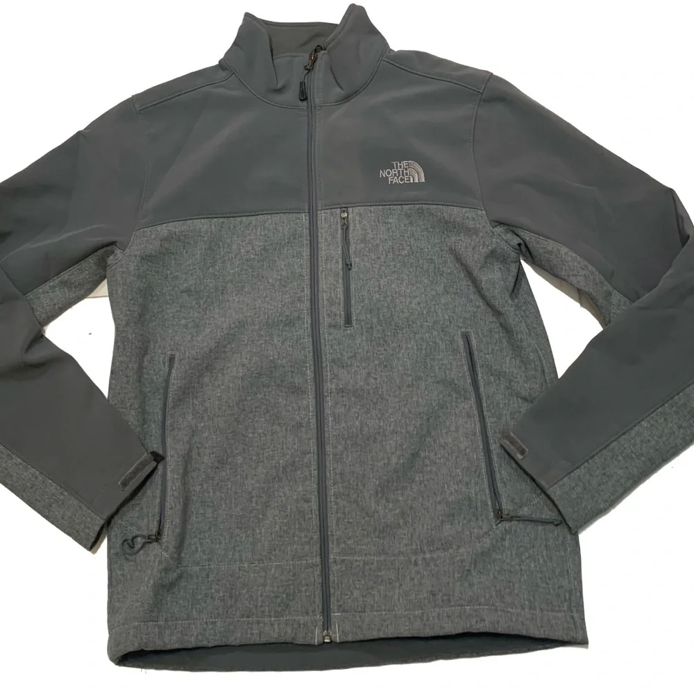 S / The North Face Men's soft shell Gray Jacket